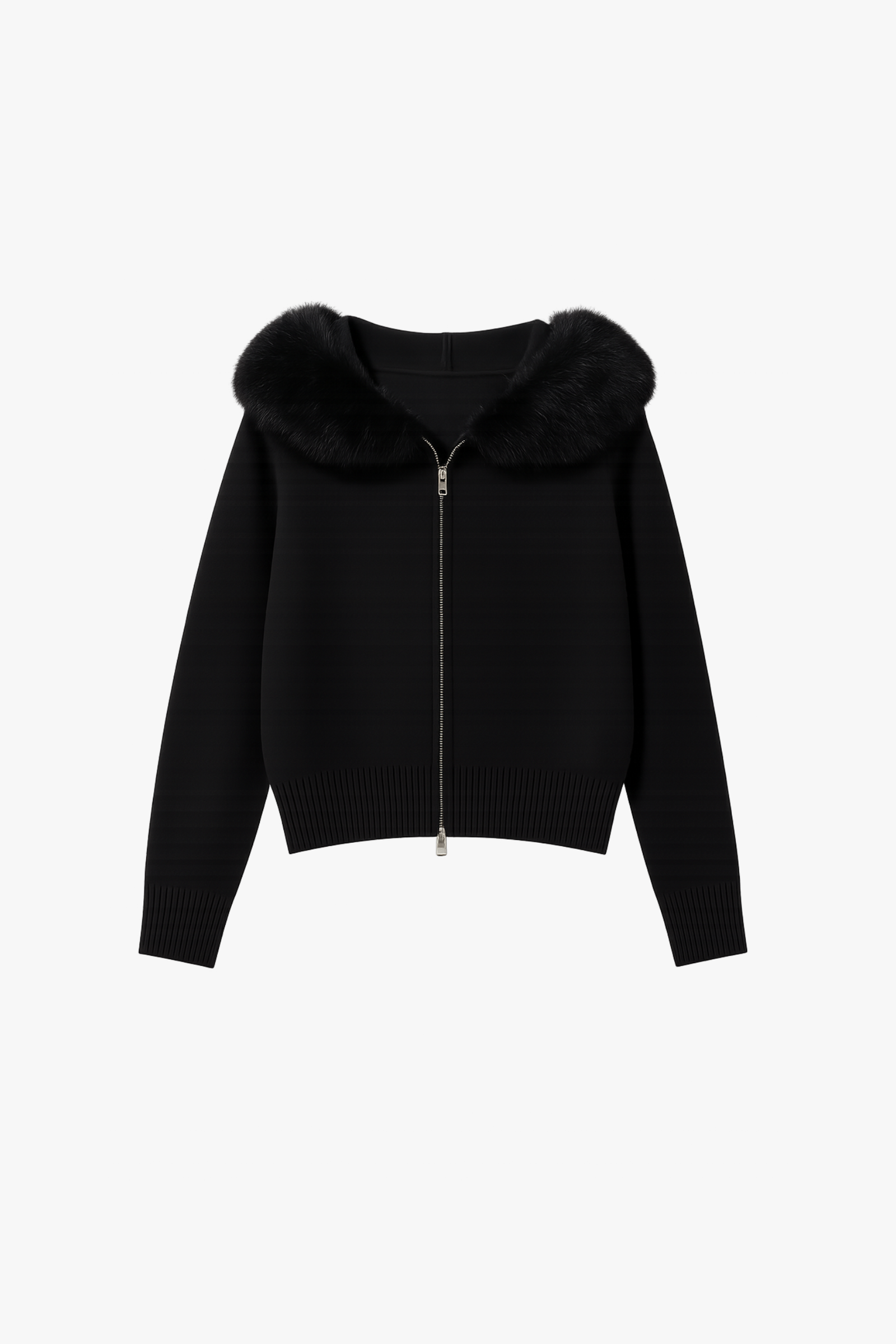 SORA – STRICKJACKE MIT KUNSTFELLKRAGEN