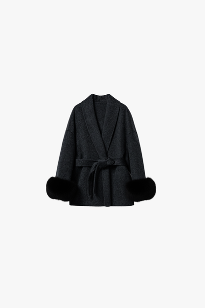 KATE – PREMIUM MANTEL MIT ECHTFELL